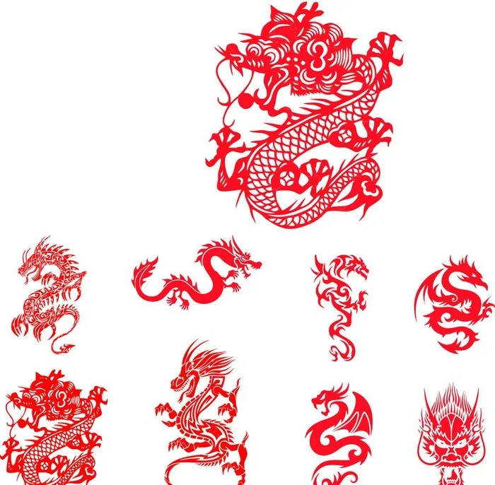 手绘龙图片cdr矢量模版下载