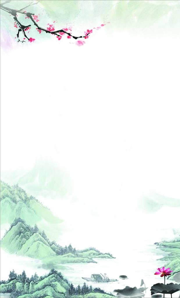 古风背景图片cdr矢量模版下载