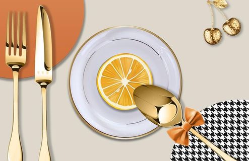 餐厅厨房酒店餐具装饰画图片