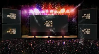 演唱会舞台效果图片