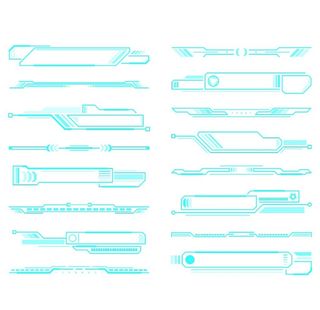 科技感标题框元素图片