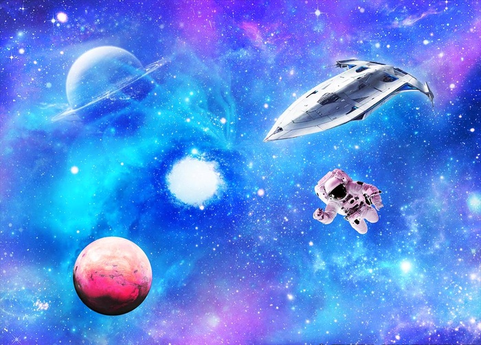 星空 梦幻星空 装饰喷绘图片