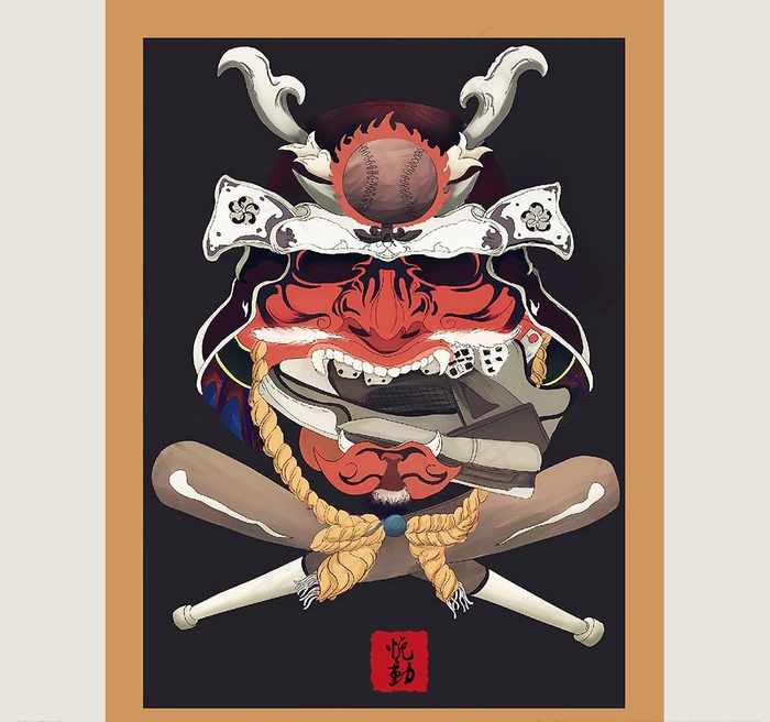 浮世绘武士图图片