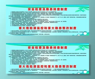 安全制度展板图片