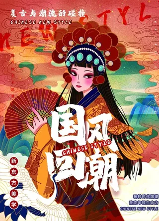 国潮风海报图片