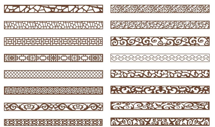 矢量花纹雕刻图片cdr矢量模版下载
