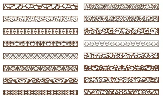 矢量花纹雕刻图片