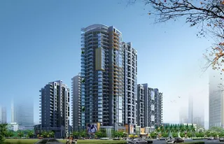 沿街商住楼之透视图图片