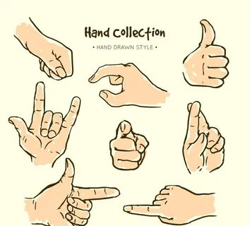 彩绘手势设计图片