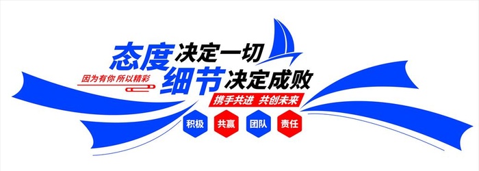态度决定一切 细节决定成败图片