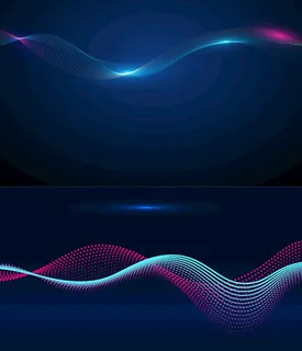 矢量蓝色科技炫光光影图片