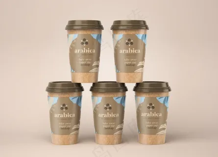咖啡纸杯样机图片