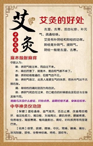 艾灸的好处图片