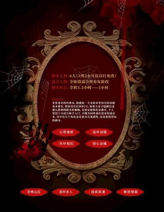 狼人杀海报 剧本杀 密室逃脱 图片