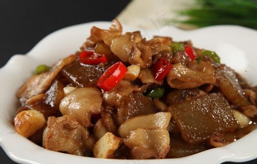 五花肉炒焖子图片 五花肉炒焖子图片