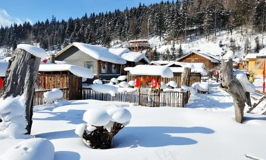 东北牡丹江雪乡图片 东北牡丹江雪乡图片