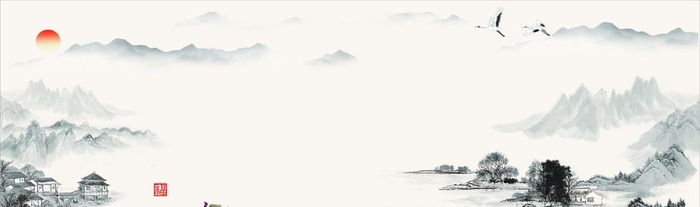 水墨画背景图片