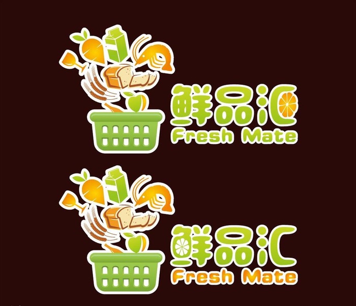 生鲜卖场logo图片ai矢量模版下载