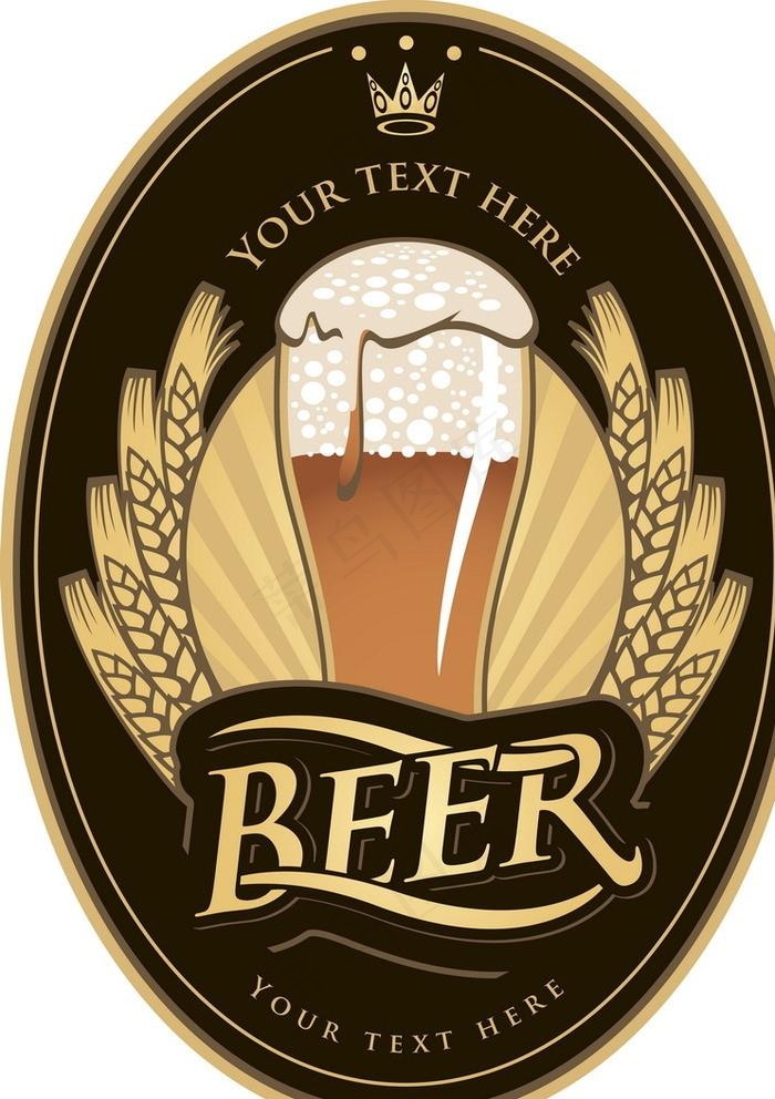 啤酒标签图片