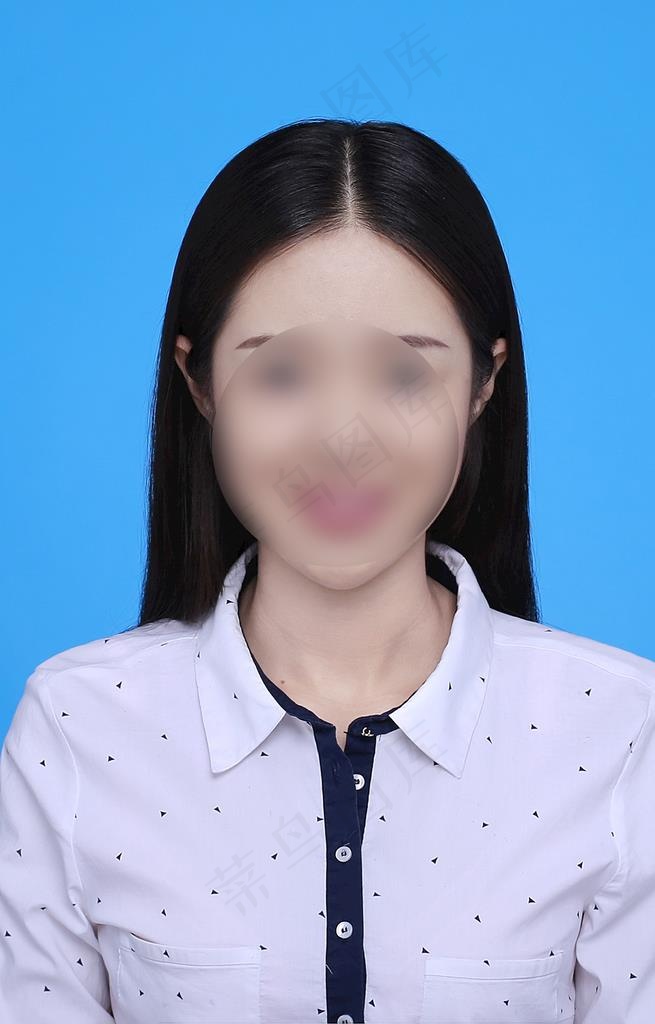 证件照女服装图片psd模版下载