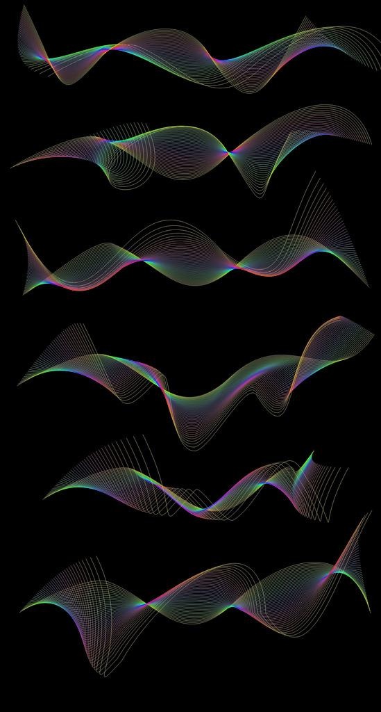 曲线 梦幻 抽象矢量图 线条图片cdr矢量模版下载
