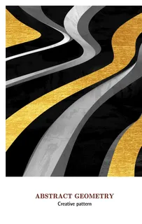 抽象艺术几何色块图形装饰画图片