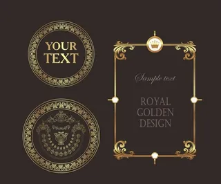 圆形古典花纹 花纹边框图片