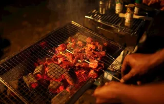 夏季夜晚烧烤美食图片