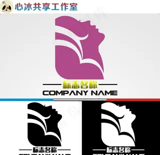 美容美发logo图片