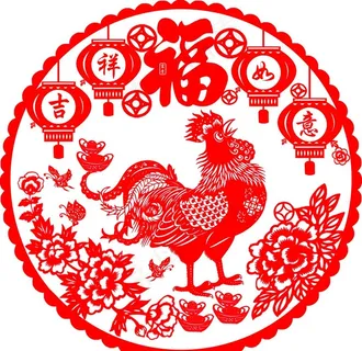 剪纸鸡图片 剪纸鸡图片