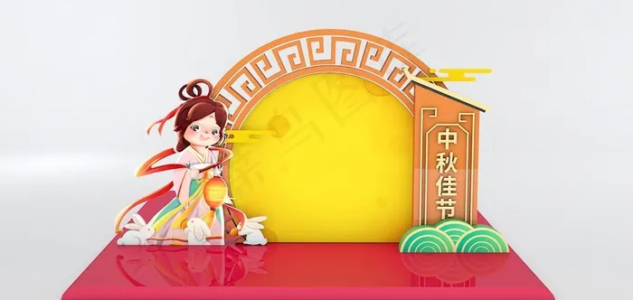 中秋美陈图片ai矢量模版下载