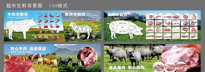 超市生鲜背景图图片