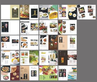 高档酒店餐厅菜谱图片