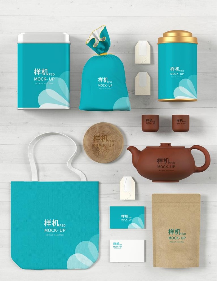 茶叶包装样机图片