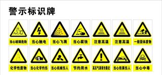 实验室警示牌图片