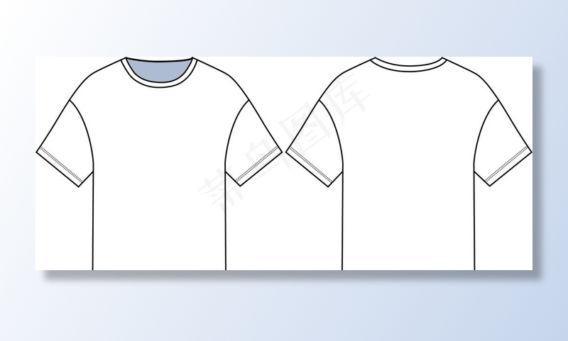 ai T恤矢量图图片