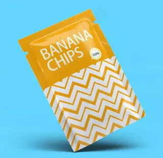 简洁大气包装袋样机效果图图片