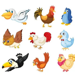 卡通小鸟集合图片