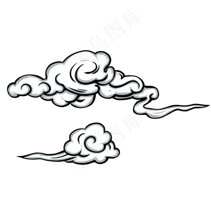 祥云图片ai矢量模版下载