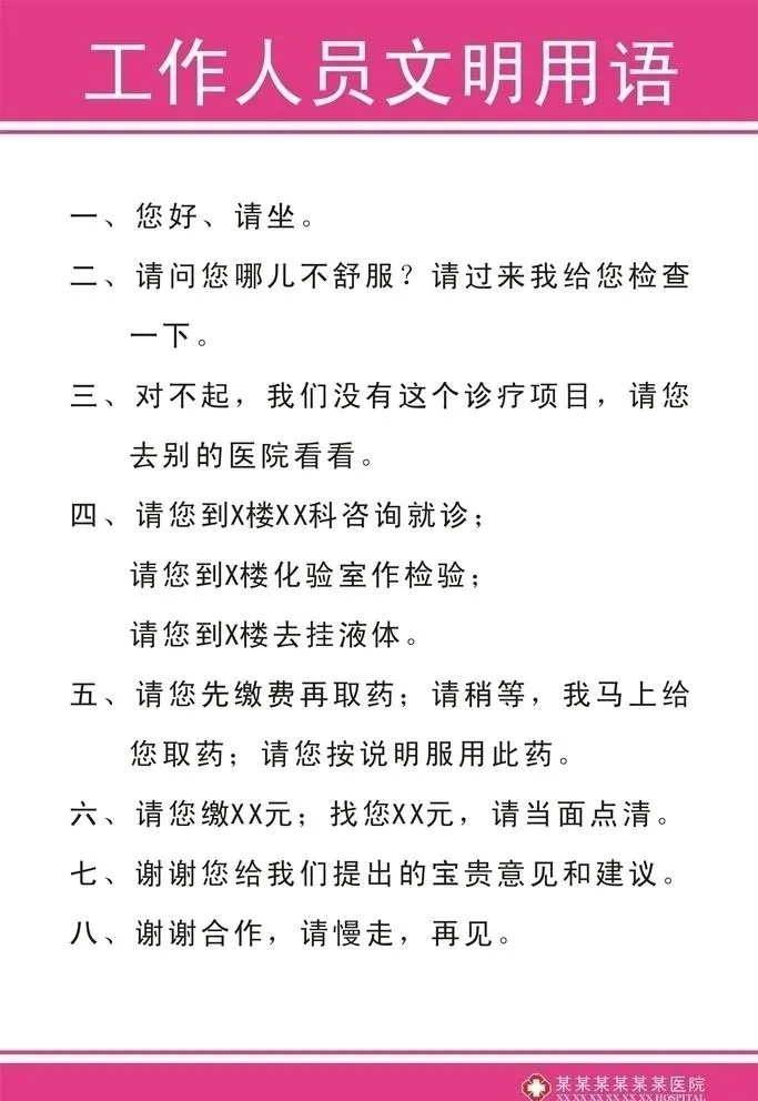 工作员文明用语图片cdr矢量模版下载