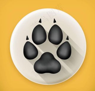 狗爪印ICON图标标图片