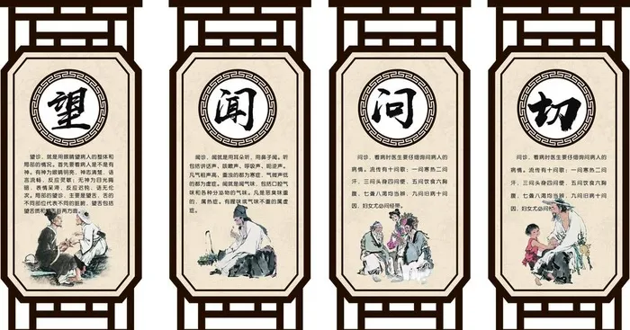 望闻问切 中医展板图片