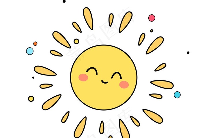卡通太阳图片