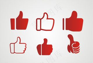矢量点赞元素设计图片