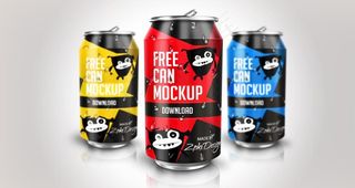 易拉罐包装样机图片