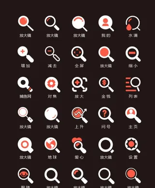 放大镜图标图片