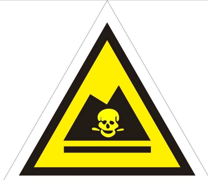 危险废物警告标志图片cdr矢量模版下载