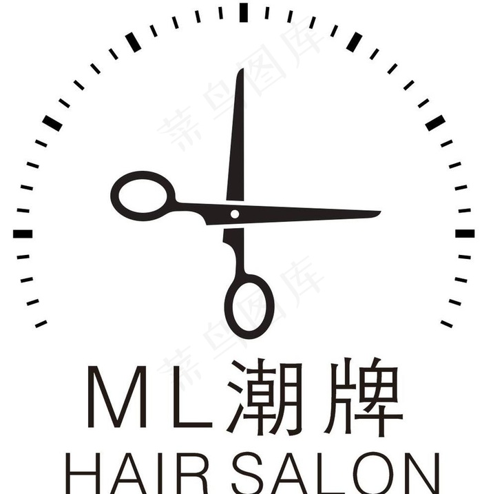 美容美发 logo  ML图片