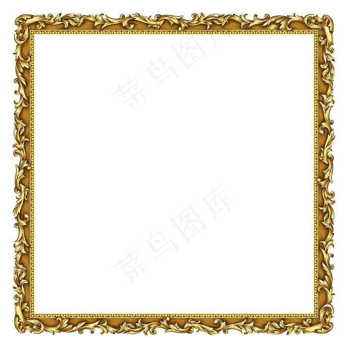 相框金色边框图片(4724x4724)psd模版下载