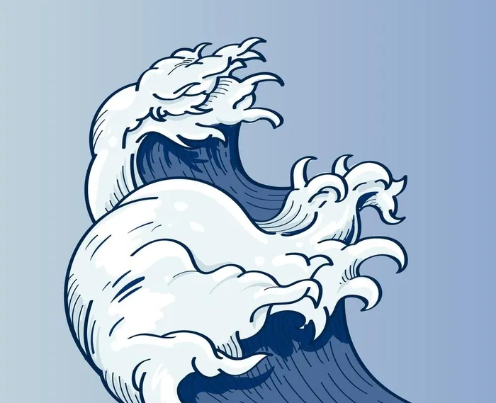 浪花图片